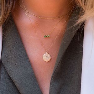 love audry rose Jewelry - Love Audry Rose Emerald Triplet Necklace love audry rose Jewelry - Love Audry Rose Emerald Triplet Necklace
